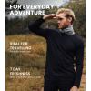 Merino.tech Merino Wool Base Layer – Mens 100% Merino Wool Long Sleeve Thermal Shirts Heavyweight, Midweight, Lite with Socks(165 Burgundy)