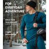 Merino.tech Merino Wool Base Layer – Mens 100% Merino Wool Long Sleeve Thermal Shirts Heavyweight, Midweight, Lite with Socks(.Black 250)