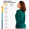 Merino.tech Merino Wool Base Layer Women – 100% Merino Wool Heavyweight, Midweight, Lite Long Sleeve Thermal Shirt and Socks(165 Forest Green)