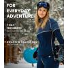 Merino.tech Merino Wool Base Layer Women – 100% Merino Wool Heavyweight, Midweight, Lite Long Sleeve Thermal Shirt and Socks(.Charcoal Grey 250)