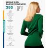 Merino.tech Merino Wool Base Layer Women – 100% Merino Wool Heavyweight, Midweight, Lite Long Sleeve Thermal Shirt and Socks(Olive 250)
