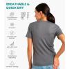 Merino.tech Merino Wool Shirt Women – 100% Merino Wool Base Layer Women Short Sleeve Tee(Perfect Gray Crewneck)