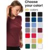 Merino.tech Merino Wool Shirt Women – 100% Merino Wool Base Layer Women Short Sleeve Tee(Perfect Gray Crewneck)