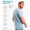 Merino.tech Merino Wool T-Shirt Mens – 100% Merino Wool Undershirt Lightweight Base Layer(Arctic Ice)