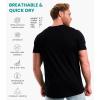 Merino.tech Merino Wool T-Shirt Mens – 100% Merino Wool Undershirt Lightweight Base Layer(.Heat Black)