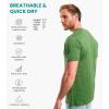 Merino.tech Merino Wool T-Shirt Mens – 100% Merino Wool Undershirt Lightweight Base Layer(.Olive Green)