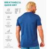 Merino.tech Merino Wool T-Shirt Mens – 100% Merino Wool Undershirt Lightweight Base Layer(.Windsor Blue)