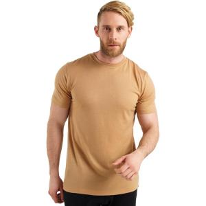 Merino.tech Merino Wool T-Shirt Mens – 100% Merino Wool Undershirt Lightweight Base Layer(Camel)