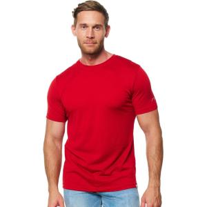 Merino.tech Merino Wool T-Shirt Mens – 100% Merino Wool Undershirt Lightweight Base Layer(.Chili Red)