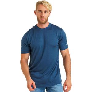 Merino.tech Merino Wool T-Shirt Mens – 100% Merino Wool Undershirt Lightweight Base Layer(.Denim Blue)