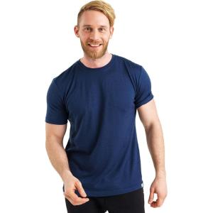 Merino.tech Merino Wool T-Shirt Mens – 100% Merino Wool Undershirt Lightweight Base Layer(.Navy)