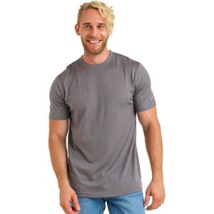 Merino.tech Merino Wool T-Shirt Mens – 100% Merino Wool Undershirt Lightweight Base Layer(Perfect Grey)