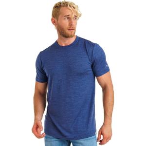 Merino.tech Merino Wool T-Shirt Mens – 100% Merino Wool Undershirt Lightweight Base Layer(.Windsor Blue)