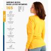 Merino.tech Merino Wool Base Layer Women – 100% Merino Wool Heavyweight, Midweight, Lite Long Sleeve Thermal Shirt and Socks(165 Gold)