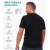 Merino Wool T-Shirt Mens – Short Sleeve Merino Wool Shirts for Men Sport Lightweight Thermal Base Layer Hiking Tshirt (Large, Coal Black)