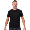 Merino Wool T-Shirt Mens – Short Sleeve Merino Wool Shirts for Men Sport Lightweight Thermal Base Layer Hiking Tshirt (Large, Coal Black)