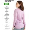 Merino.tech Merino Wool Base Layer Women – 100% Merino Wool Heavyweight, Midweight, Lite Long Sleeve Thermal Shirt and Socks(165 Heather Lilac)