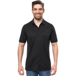 Merino Wool Shirts for Men – 100% Merino Wool Button Up Shirt Men Long and Short Sleeve Lightweight Breathable(Charcoal Short Sleeve)