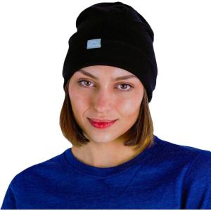Merino Wool Beanie for Men and Women – Warm Cuff Hat Unisex Adult(Storm Black)