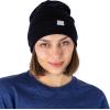 Merino Wool Beanie Hat – Cuff Style for Men and Women Unisex Adult(Shadow Black)