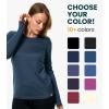 Merino Wool Base Layer Women – 100% Merino Wool Shirt Women Thermal Underwear Long Sleeve T-Shirt for Hiking(190 Melange Black V-neck)