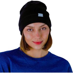 Merino Wool Beanie for Men and Women – Soft Cuffed Hat Unisex Adult(Nightfall Black)