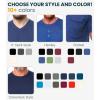 Merino Wool T-Shirt Mens – Short Sleeve Merino Wool Shirts for Men Sport Lightweight Thermal Base Layer Hiking Tshirt V-Neck(Dark Charcoal V-neck)