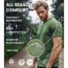Merino Wool T-Shirt Mens – Short Sleeve Merino Wool Shirts for Men Sport Lightweight Thermal Base Layer Hiking Tshirt V-Neck(Grey Melange V-neck)