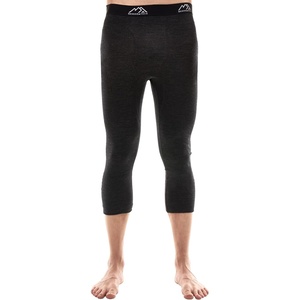 Merino Wool Base Layer Mens Pants – Long, 3/4 Length Merino Wool Thermal Long Johns for Men Underwear Bottoms Leggings(200 Charcoal Mid-calf)