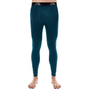 Merino Wool Base Layer Mens Pants – Long, 3/4 Length Merino Wool Thermal Long Johns for Men Underwear Bottoms Leggings(200 Deep Teal)