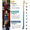 Merino.tech Merino Wool Base Layer Women – 100% Merino Wool Heavyweight, Midweight, Lite Long Sleeve Thermal Shirt and Socks(165 Camel)
