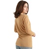 Merino.tech Merino Wool Base Layer Women – 100% Merino Wool Heavyweight, Midweight, Lite Long Sleeve Thermal Shirt and Socks(165 Camel)