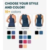 Merino Wool Tank Top Women – Active Merino Wool Undershirt Moisture Wicking Breathable Anti-Odor Lightweight Base Layer(Windsor Blue:racerback)