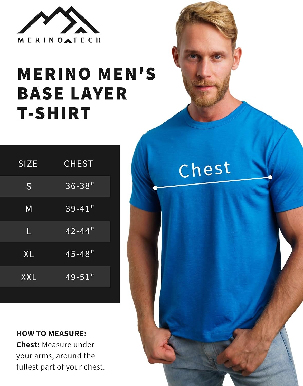 image:image100 Merino Wool TShirt Men Base Layer Top Undershirt with Hiking SocksCharcoal Grey