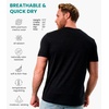 100% Merino Wool T-Shirt Men – Base Layer Top Undershirt with Hiking Socks(.Charcoal Grey)