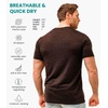 100% Merino Wool T-Shirt Men – Base Layer Top Undershirt with Hiking Socks(Metal Grey)