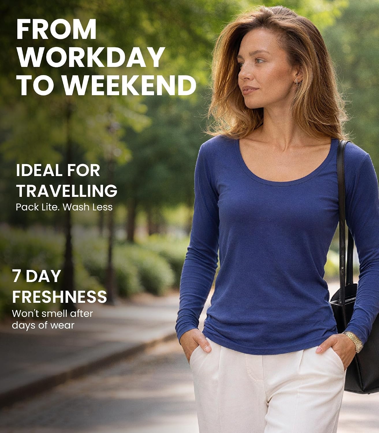 image:image100 Merino Wool Base Layer Women Thermal Merino Wool Shirt Women Small 190 Deep Teal Scoop