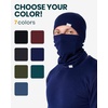100% Merino Wool Base Layer Mens – Thermal Underwear, Beanie, Neck Gaiter(260 Deep Teal)