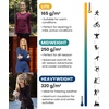 100% Merino Wool Base Layer Women – Quarter Zip Thermal Underwear Set(250 Heather Grey Zip-up)