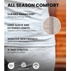 100% Merino Wool Base Layer Women – Thermal Set Top & Bottom with Beanie(Charcoal Grey Dark)