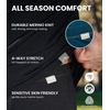 100% Merino Wool Base Layer Mens Pants – Thermal Underwear Long Johns(165 Charcoal Grey)