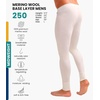 100% Merino Wool Base Layer Mens Pants – Thermal Underwear Long Johns(250 Natural Merinos)