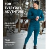 100% Merino Wool Base Layer Mens Pants – Thermal Underwear Long Johns(320 Navy)