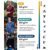 100% Merino Wool Base Layer Mens Pants – Thermal Underwear Long Johns(Chocolate 250)