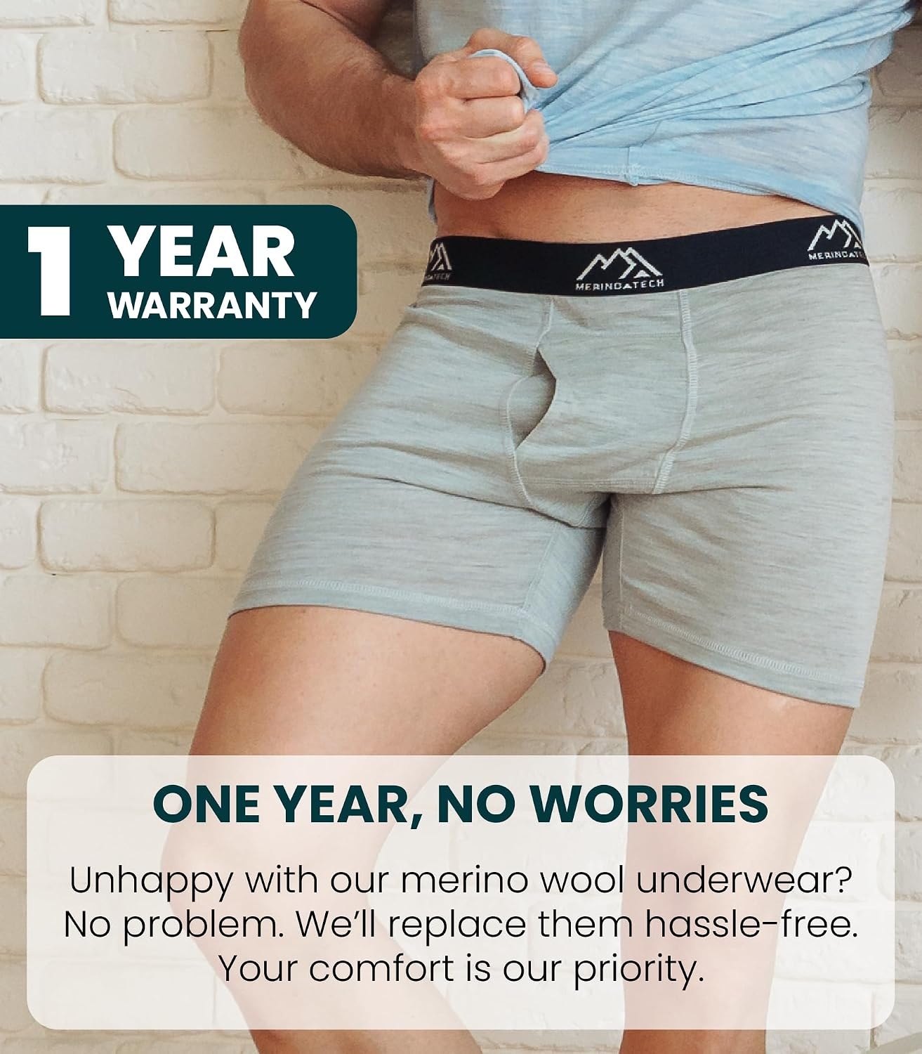image:image100 Merino Wool Underwear Mens 12 Pack Boxer Briefs for Men 175um1 Pack 190 Burgundy