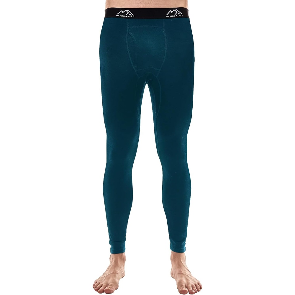 image:image100 Merino Wool Base Layer Mens Long Johns Thermal Underwear Bottoms200 Deep Teal