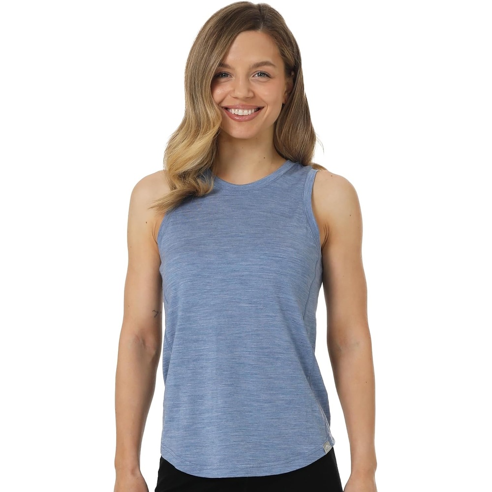 image:image100 Merino Wool Tank Top Women Active Sleeveless Undershirt Base LayerH Deep Blue