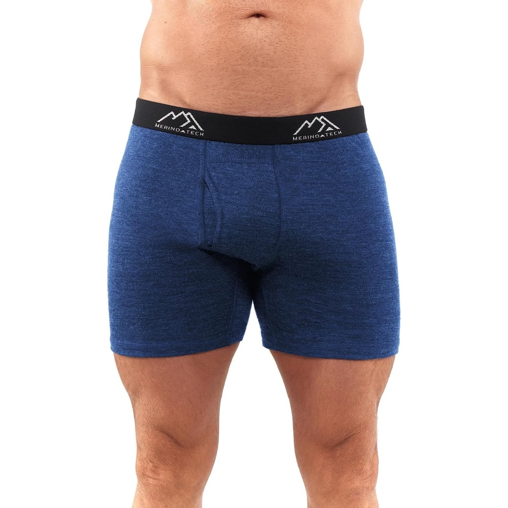 image:image100 Merino Wool Underwear Mens 12 Pack Boxer Briefs for Men 175um1 Pack 190 Windsor Blue