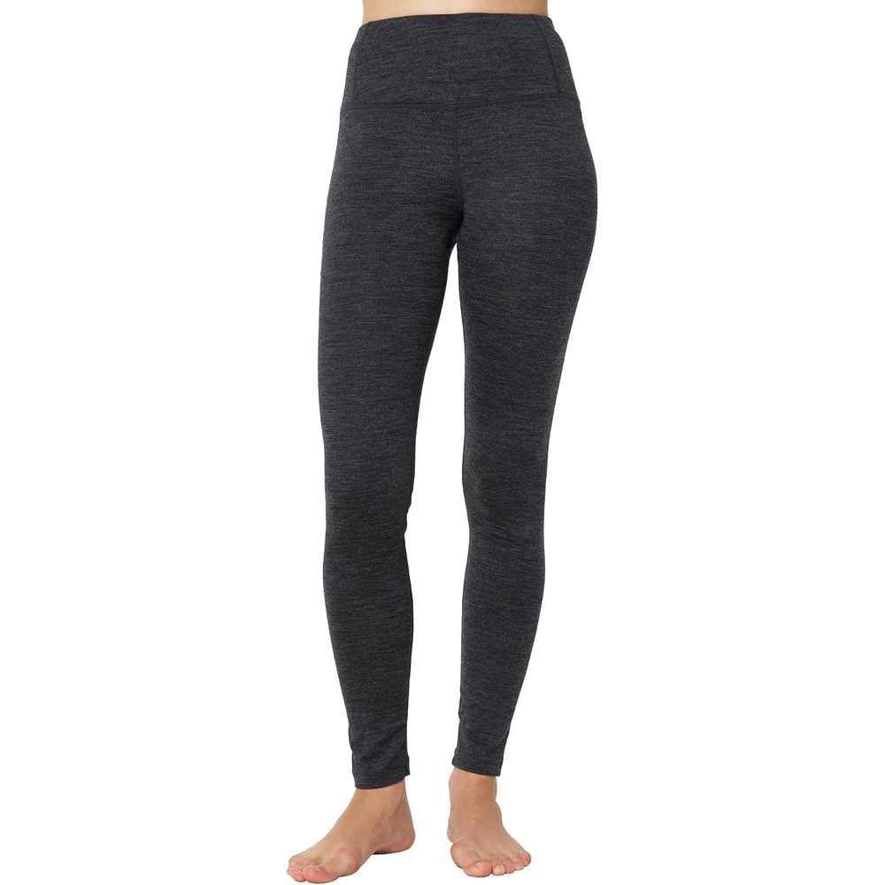 image:imageMerino Wool Base Layer Women Pants Thermal Leggings for Women Long Johns200 Heathered Black