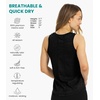100% Merino Wool Tank Top Women – Active Sleeveless Undershirt Base Layer(H: Charcoal)